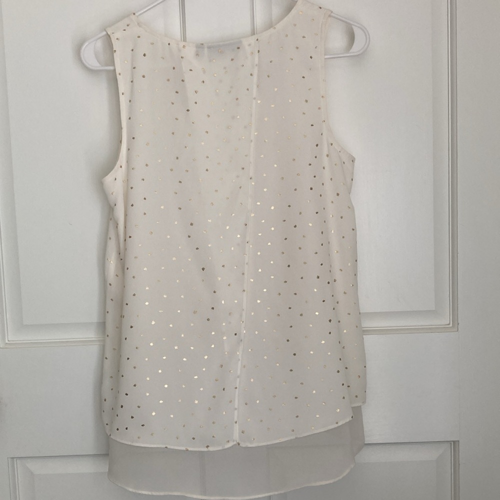 Layered gold fleck sleeveless top - Picture 2 of 7